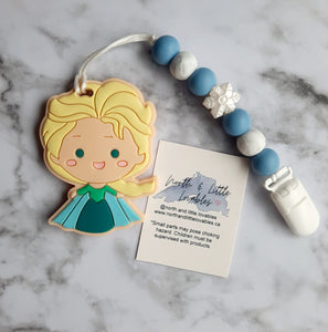 Snow Princess Teether and Clip