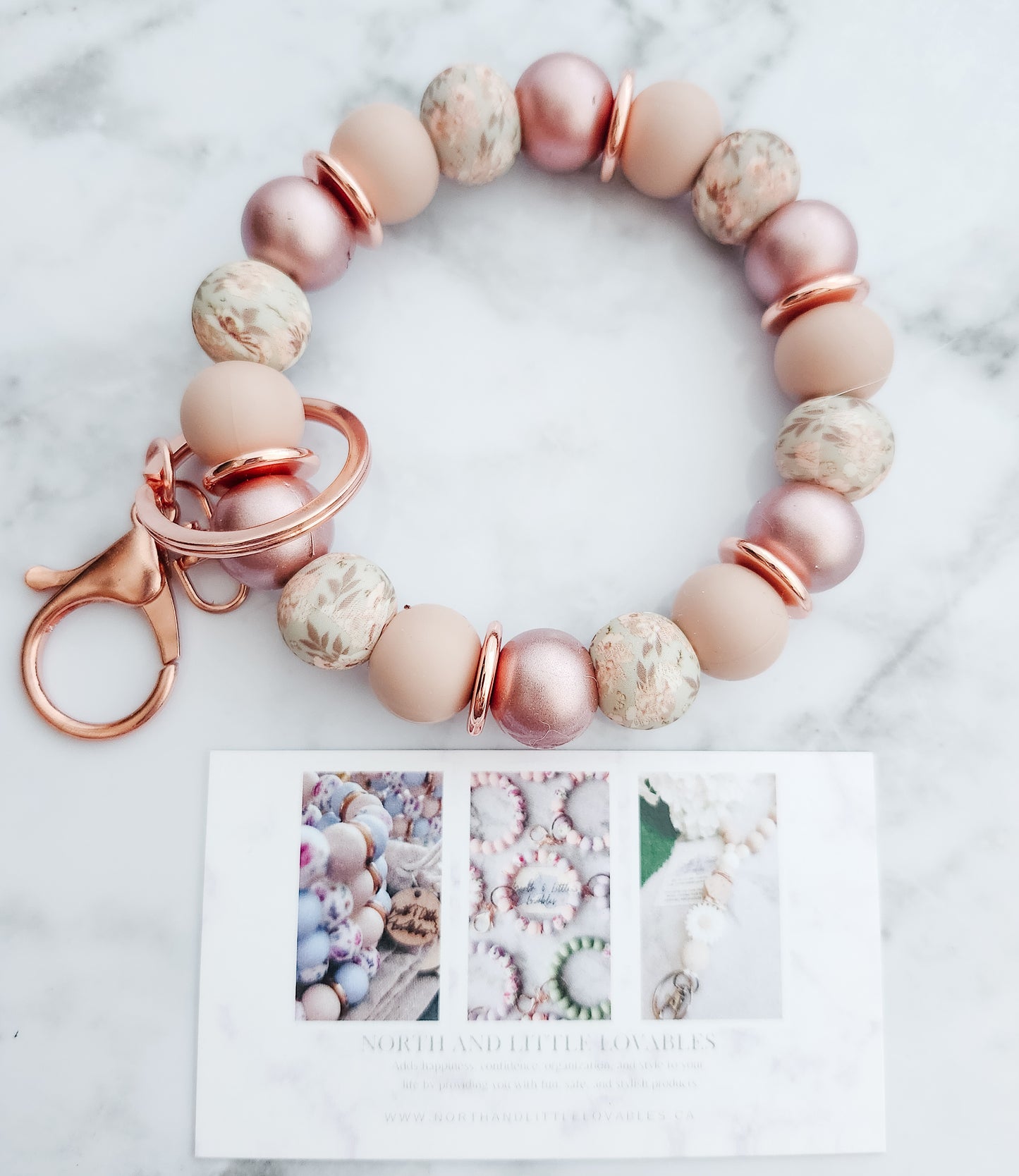 Antique Floral and Rose Gold