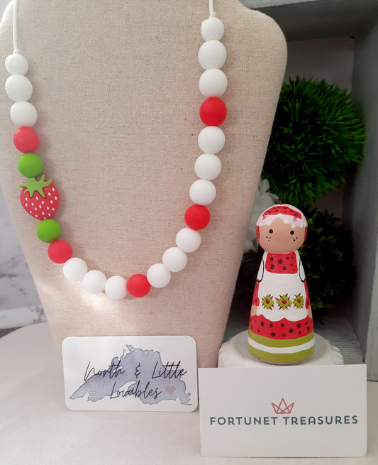 Strawberry Shortcake Necklace Set **Pre-Order Listing**